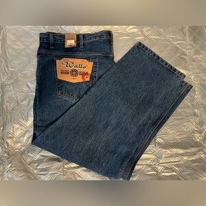 Walls RanchWear Men’s  Jeans in Dark Blue Denim size 48x30